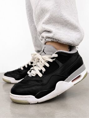 Jordan Flight Court Black White Sneakers Youth‎ 6.5Y Women 8 HV5187-010
